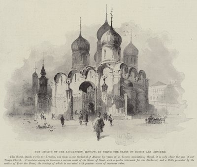 The Church of the Assumption, Moscow, in which the Czars of Russia are crowned by Herbert Railton